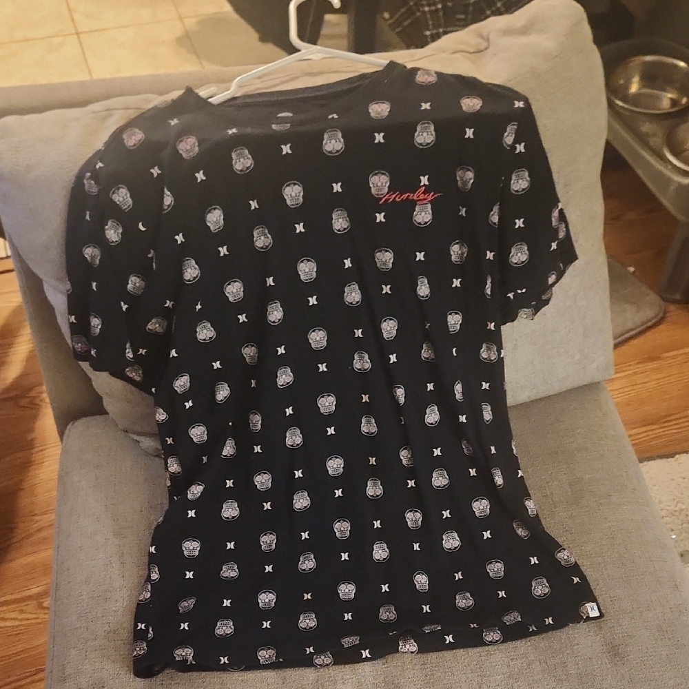 Hurley Black Cotton T-Shirt